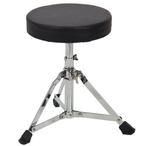 3-Piece Kids Beginner Drum Musical Instrument Set w/ Sticks, Stool, Pedal