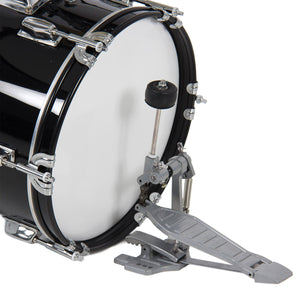 3-Piece Kids Beginner Drum Musical Instrument Set w/ Sticks, Stool, Pedal