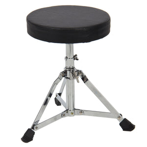 3-Piece Kids Beginner Drum Musical Instrument Set w/ Sticks, Stool, Pedal