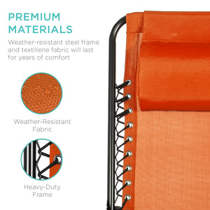 Foldable Zero Gravity Patio Rocking Lounge Chair