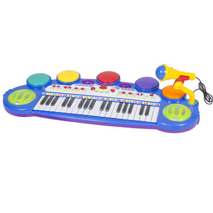 37-Key Kids Electric Keyboard w/ Microphone, Stool