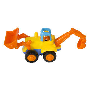 Set of 4 Kids Push and Go Construction Truck Toys