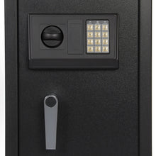 Load image into Gallery viewer, Steel Programmable Electronic Storage Safe w/ Digital Keypad, Keys - Black
