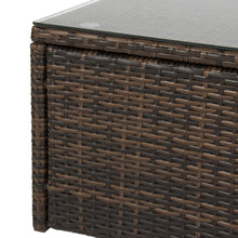 Load image into Gallery viewer, All-Weather Wicker Coffee Table w/ Glass Top
