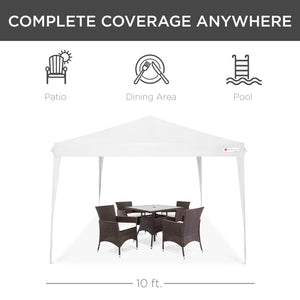 Outdoor Portable Pop Up Canopy Tent w/ Carrying Case, 10x10ft