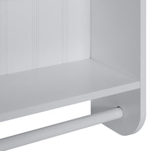 Load image into Gallery viewer, Bathroom Wall Storage Organization Cabinet w/ Double Doors, Towel Bar
