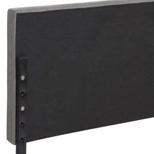 Modern Tufted Fabric Queen Headboard Bedroom Decor w/ Adjustable Steel Legs