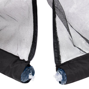 Bug Net Screen Accessory for 9ft Patio Umbrella w/ Zippered Door - Black