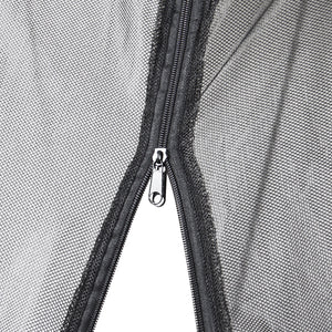 Bug Net Screen Accessory for 9ft Patio Umbrella w/ Zippered Door - Black