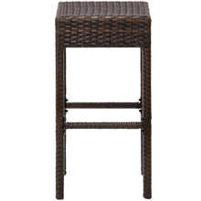 Load image into Gallery viewer, Set of 2 Wicker Backless Counter Height Bar Stools - Brown
