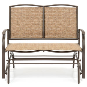 2-Person Patio Loveseat Glider Bench