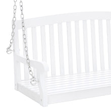 Load image into Gallery viewer, Wooden Porch Swing w/ Hanging Chains
