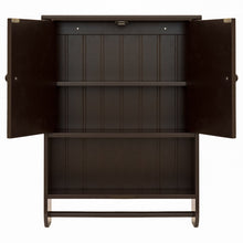 Load image into Gallery viewer, Bathroom Wall Storage Organization Cabinet w/ Double Doors, Towel Bar
