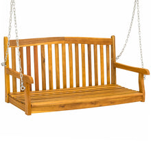 Load image into Gallery viewer, Wooden Porch Swing w/ Hanging Chains
