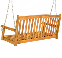 Load image into Gallery viewer, Wooden Porch Swing w/ Hanging Chains
