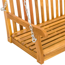 Load image into Gallery viewer, Wooden Porch Swing w/ Hanging Chains
