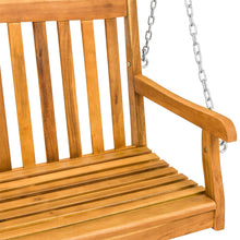 Load image into Gallery viewer, Wooden Porch Swing w/ Hanging Chains
