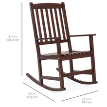 Load image into Gallery viewer, Traditional Wooden Rocking Chair
