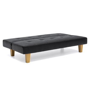 Convertible Lounge Futon Sofa Bed w/ Adjustable Back, Tufted Design