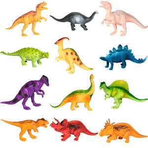 12-Pack Kids Dinosaur Toy Figure Play Set