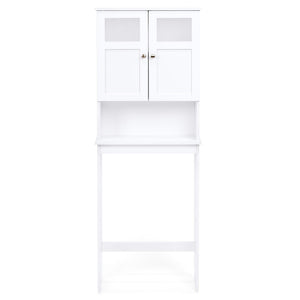 Double Door Over-the-Toilet Bathroom Storage Cabinet