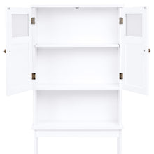 Load image into Gallery viewer, Double Door Over-the-Toilet Bathroom Storage Cabinet
