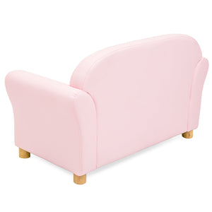 Upholstered Tufted Mini Sofa Couch for Kids, Nursery, Playrooms w/ Gem Studs