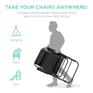 Foldable Zero Gravity Patio Rocking Lounge Chair