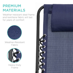 Foldable Zero Gravity Patio Rocking Lounge Chair