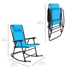 Load image into Gallery viewer, Foldable Zero Gravity Patio Rocking Lounge Chair
