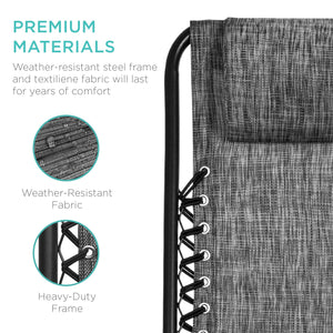 Foldable Zero Gravity Patio Rocking Lounge Chair