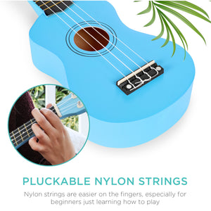Acoustic Soprano Basswood Ukulele Starter Kit w/ Bag, Strap, Tuner