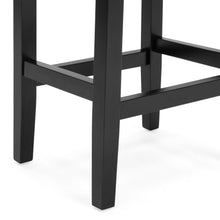 Load image into Gallery viewer, Set of 2 Backless Leather Counter Stool Seat Accents w/ Silver Studs
