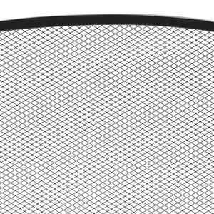 3-Panel 47x29in Simple Steel Mesh Fireplace Screen w/ Rustic Worn Finish