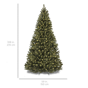 Pre-Lit Artificial Spruce Christmas Tree w/ Incandescent Lights