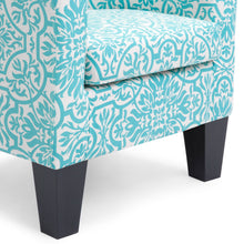Load image into Gallery viewer, Upholstered Barrel Accent Chair Decor Furniture w/ Ottoman, Birch Wood Legs
