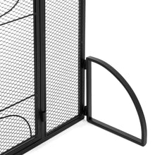 Load image into Gallery viewer, Single Panel 40x29in Steel Mesh Fireplace Screen w/ Locking Door
