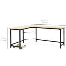 Load image into Gallery viewer, Modern L-Shaped Corner Computer Desk Table Workstation w/ CPU Stand
