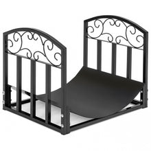 Load image into Gallery viewer, Wrought Iron Firewood Log Stacking Storage Rack  Accessory
