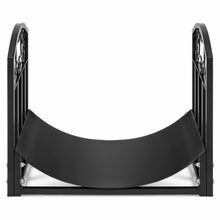Load image into Gallery viewer, Wrought Iron Firewood Log Stacking Storage Rack  Accessory
