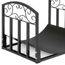 Load image into Gallery viewer, Wrought Iron Firewood Log Stacking Storage Rack  Accessory
