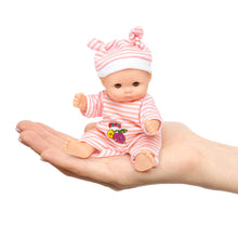 Load image into Gallery viewer, Set of 6 Kids 5in Hand-Sized Baby Doll Toys w/ 6 Lounging Accessories
