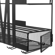 Load image into Gallery viewer, Wine Rack Wall Mount Decorative Art Design Shelf - Black
