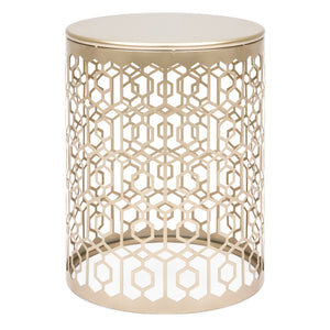 Set of 2 Decorative Round Side Accent Table Nightstands