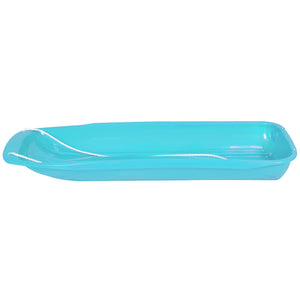 48in Kids Toboggan Snow Sled Board w/ Pull Rope, Curved Edges