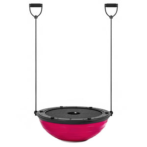 Yoga Balance Trainer Exercise Workout Ball w/ Pump, 2 Resistance Bands