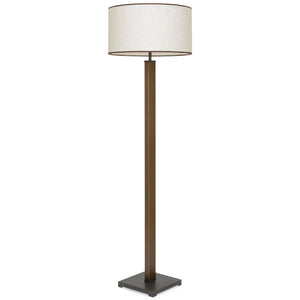 Column Floor Lamp w/ Square Base - Bronze