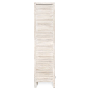 5.6ft Tall 6-Panel Folding Freestanding Room Divider Privacy Screen