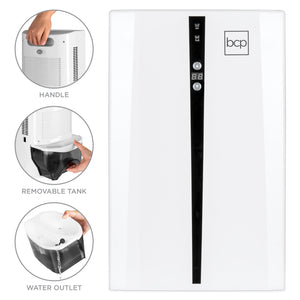 Thermo-Electric Dehumidifier w/ 2L Water Tank, Auto Humidistat