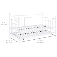 Load image into Gallery viewer, Twin Sized Trundle Bed Frame
